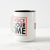 AVFOT-mok met twee tinten Tweekleurige Koffiemok (Voorkant links)