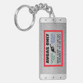 AVGAS / 100LL alleen acryl-brandstof Sleutelhanger (Voorkant Links)