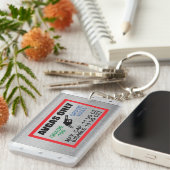 AVGAS / 100LL alleen acryl-brandstof Sleutelhanger (Voorkant Rechts)