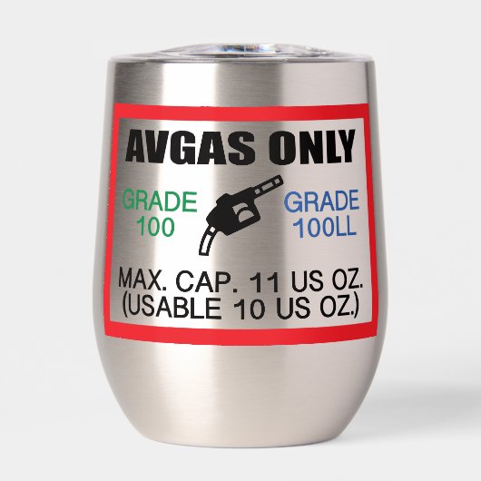 AVGAS / 100LL fuel only (Voorkant)
