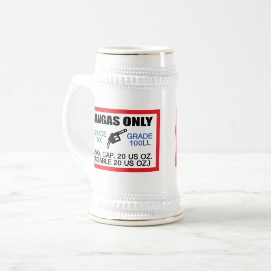 AVGAS / 100LL fuel only Bierpul (Voorkant links)