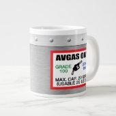 AVGAS / 100LL fuel only Grote Koffiekop (Voorkant rechts)