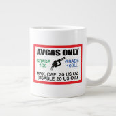 AVGAS / 100LL fuel only Grote Koffiekop (Rechts)