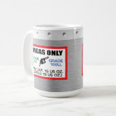 AVGAS / 100LL fuel only Koffiemok (Voorkant links)