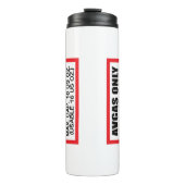 AVGAS / 100LL fuel only Thermosbeker (Voorkant)