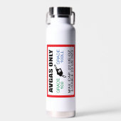 AVGAS / 100LL fuel only Waterfles (Voorkant)