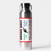 AVGAS / 100LL fuel only Waterfles (Voorkant)