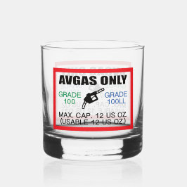 AVGAS / 100LL fuel only Whisky Glas