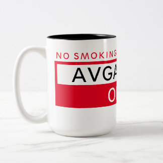 avgas 100LL only Two-Tone Coffee Mug Tweekleurige Koffiemok