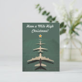 Avgeek Mile High Christmas Feestdagenkaart (Staand voorkant)