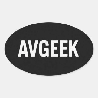 Avgeek-stickers Ovale Sticker