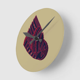 AVIAN ART DECO in BLAUW/STRAND klok