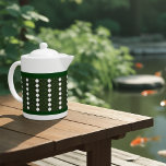 AVIAN ART DECO in DIAMOND PATTERN theepot<br><div class="desc">Een opvallend patroon van onze besneeuwde uil,  verkrijgbaar in elk van de vier kleuren waaruit het collectie bestaat - blauw,  groen,  rood,  geel. "Sneeuwuil",  of "Snowy owl",  door Samuel Jessurun de Mesquita,  1927.</div>