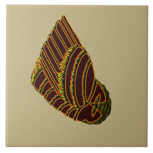 AVIAN ART DECO in GELE tegel Tegeltje