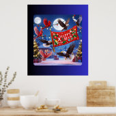 Avian Christmas Carol Poster (Keuken)