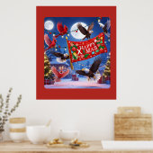 Avian Christmas Serenade Poster (Keuken)