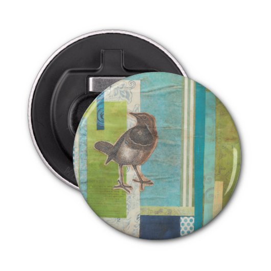 Avian Scrapbook I Button Flesopener (Voorkant)