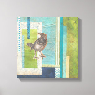 Avian Scrapbook I Canvas Afdruk