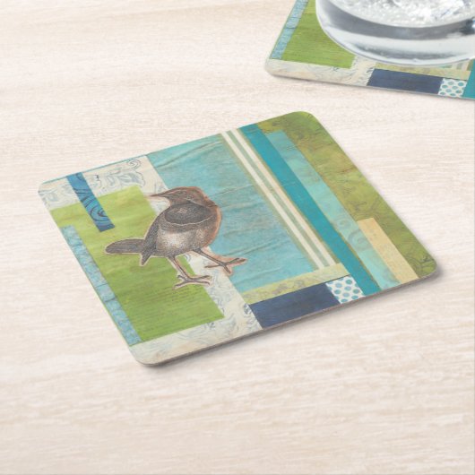 Avian Scrapbook I Kartonnen Onderzetters (Schuin)