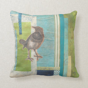 Avian Scrapbook I Kussen