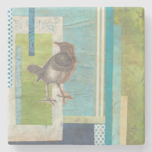 Avian Scrapbook I Stenen Onderzetter (Voorkant)