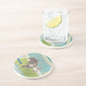 Avian Scrapbook I Zandsteen Onderzetter (Zijkant)