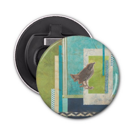 Avian Scrapbook II Button Flesopener (Voorkant)