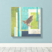 Avian Scrapbook II Canvas Afdruk (Insitu (Houten vloer))