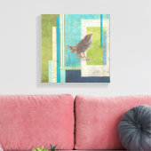 Avian Scrapbook II Canvas Afdruk (Insitu (Woonkamer))
