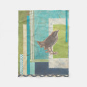 Avian Scrapbook II Fleece Deken (Voorkant)