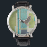 Avian Scrapbook II Horloge<br><div class="desc">Dieren</div>