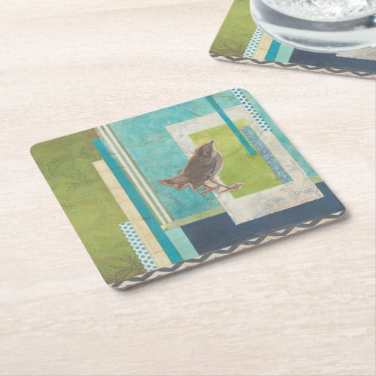 Avian Scrapbook II Kartonnen Onderzetters (Schuin)