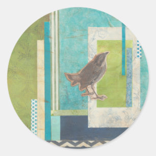 Avian Scrapbook II Ronde Sticker
