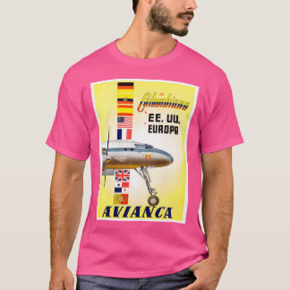 Avianca of Columbia Vintage is de oudste luchtvaar T-shirt