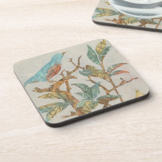 Aviary Collage I Bier Onderzetter (Linkerzijde)