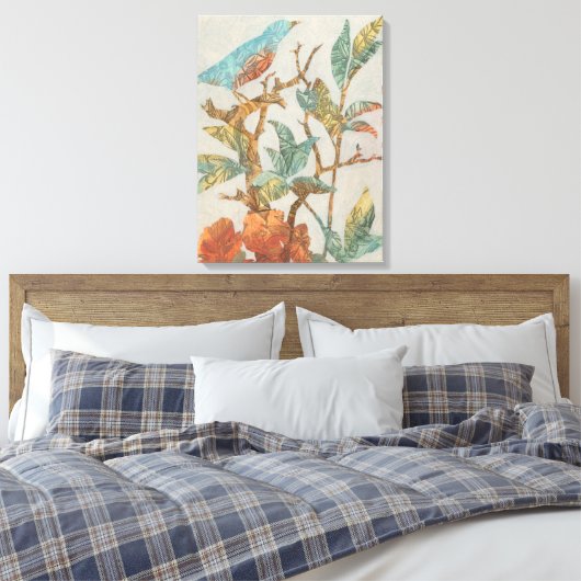 Aviary Collage I Canvas Afdruk (Insitu (Slaapkamer))