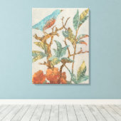 Aviary Collage I Canvas Afdruk (Insitu (Houten vloer))