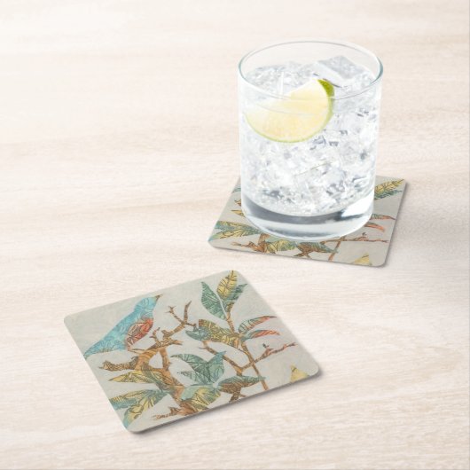 Aviary Collage I Kartonnen Onderzetters (Insitu)