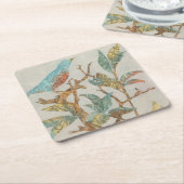 Aviary Collage I Kartonnen Onderzetters (Schuin)