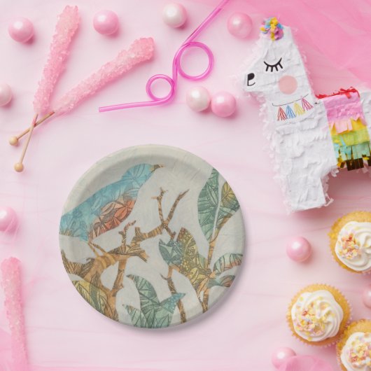 Aviary Collage I Papieren Bordje (Feest)