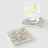 Aviary Collage I Stenen Onderzetter (Zijkant)