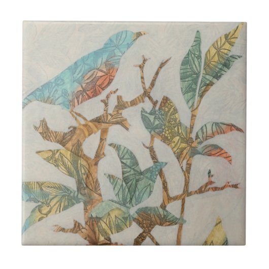 Aviary Collage I Tegeltje (Voorkant)
