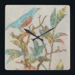 Aviary Collage I Vierkante Klok<br><div class="desc">Dieren</div>