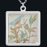 Aviary Collage I Zilver Vergulden Ketting<br><div class="desc">Dieren</div>