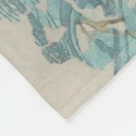 Aviary Collage II Fleece Deken (Hoek)