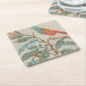 Aviary Collage II Kartonnen Onderzetters (Schuin)