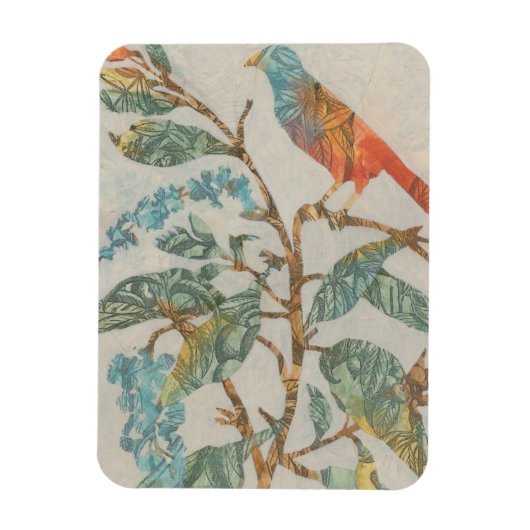 Aviary Collage II Magneet (Verticaal)