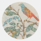 Aviary Collage II Ronde Sticker (Voorkant)
