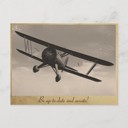 Aviate! Briefkaart (Voorkant)