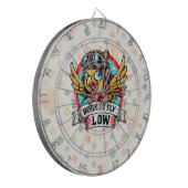 Aviateurkip Dartbord (Voorkant Links)